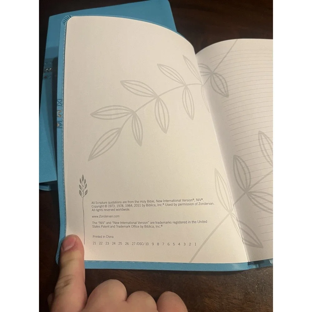 NIV‎ Bible Leathersoft, Large Print, w/ Matching Journal Turquoise